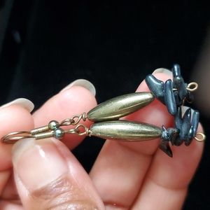 Black Coral earrings.